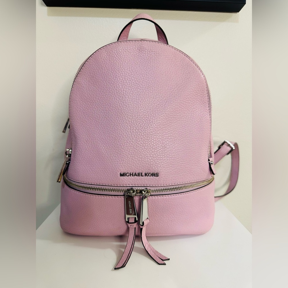 MICHAEL Michael Kors Rhea Zip Small Light Magenta Backpack - Picture 8 of 13